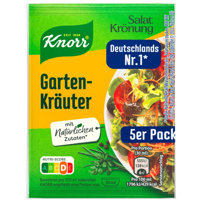 Knorr Salatkrönung Gartenkräuter Dressing 5er-Pack 40g